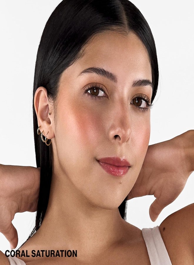 Smashbox Halo Sculpt + Glow Face Palette | Vitamin E, Long Lasting, Contour + Highlighter, 0.55 Ounce, Coral Saturation - Image 2