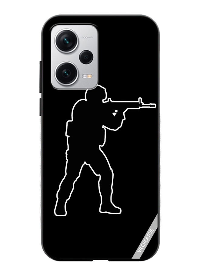 VR CREATIVE Protective Case Cover For Xiaomi Redmi Note 12 Pro Plus Black Cs Go Design Multicolour - Image 1