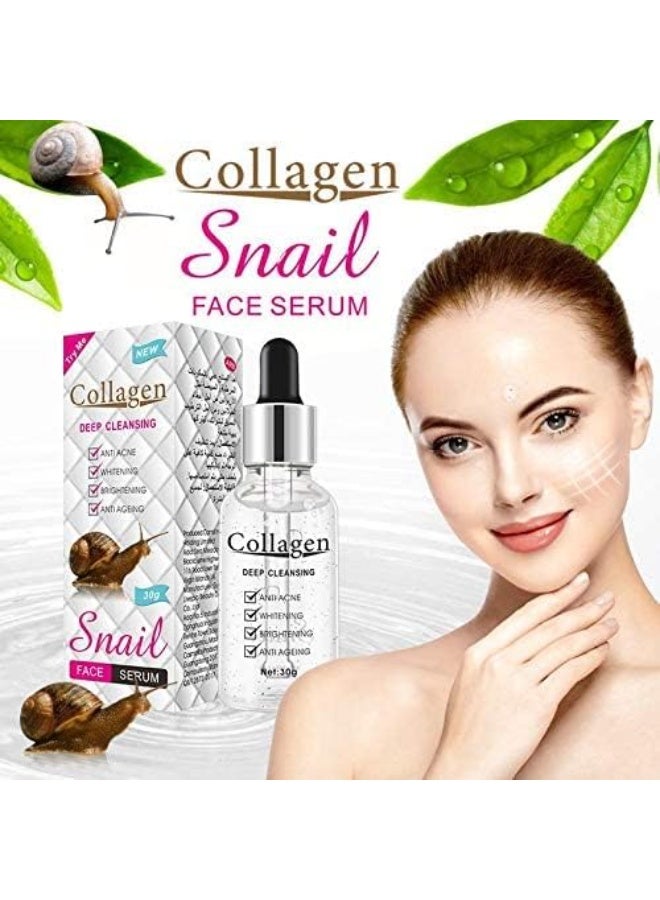 سنايل سيروم الوجه بالكولاجين والحلزون 30 جرام - Image 3
