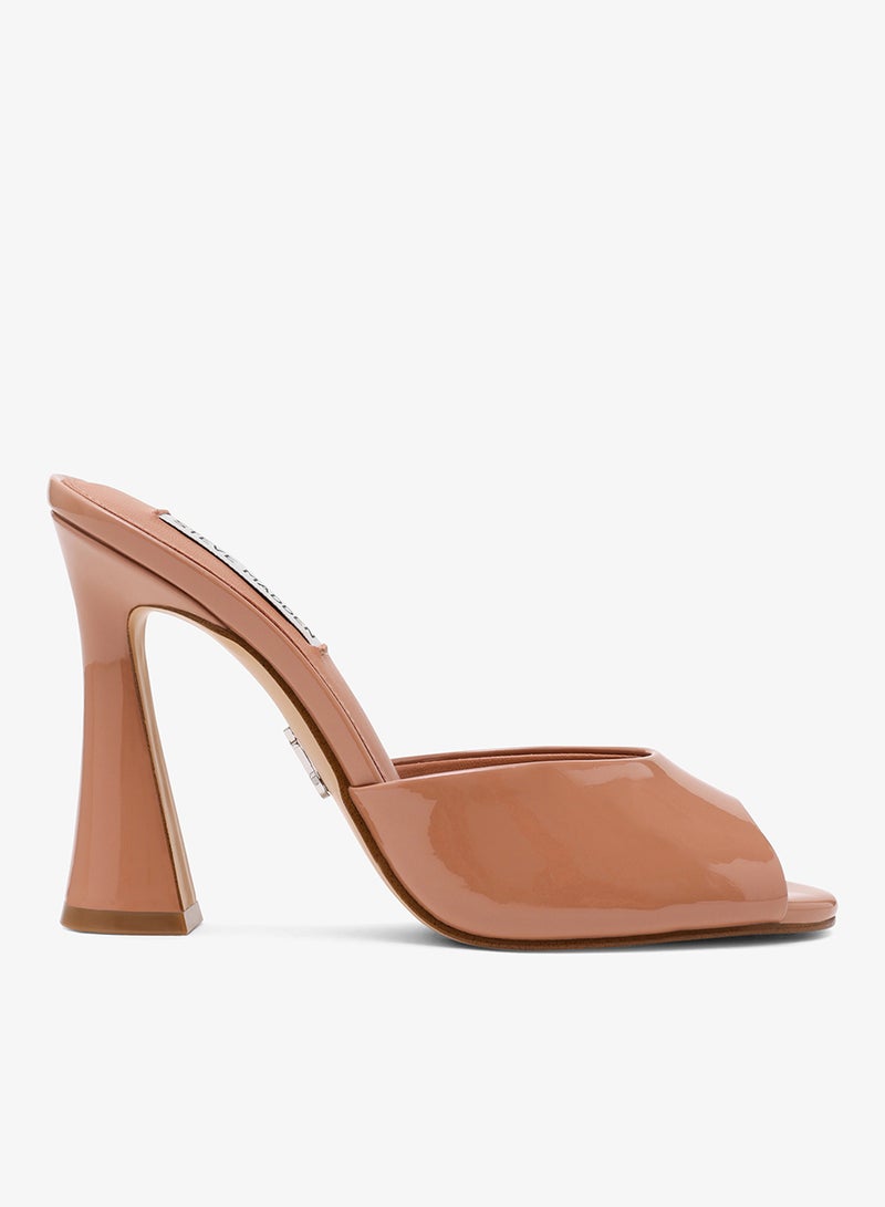 STEVE MADDEN PRESECCO Glossy Peep Toe Heeled Sandals - Image 1