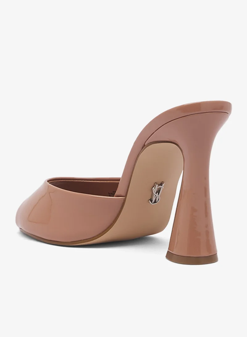 Steve Madden LIGHT PINK PRESECCO Glossy Peep Toe Heeled Sandals for Women | Best Price UAE