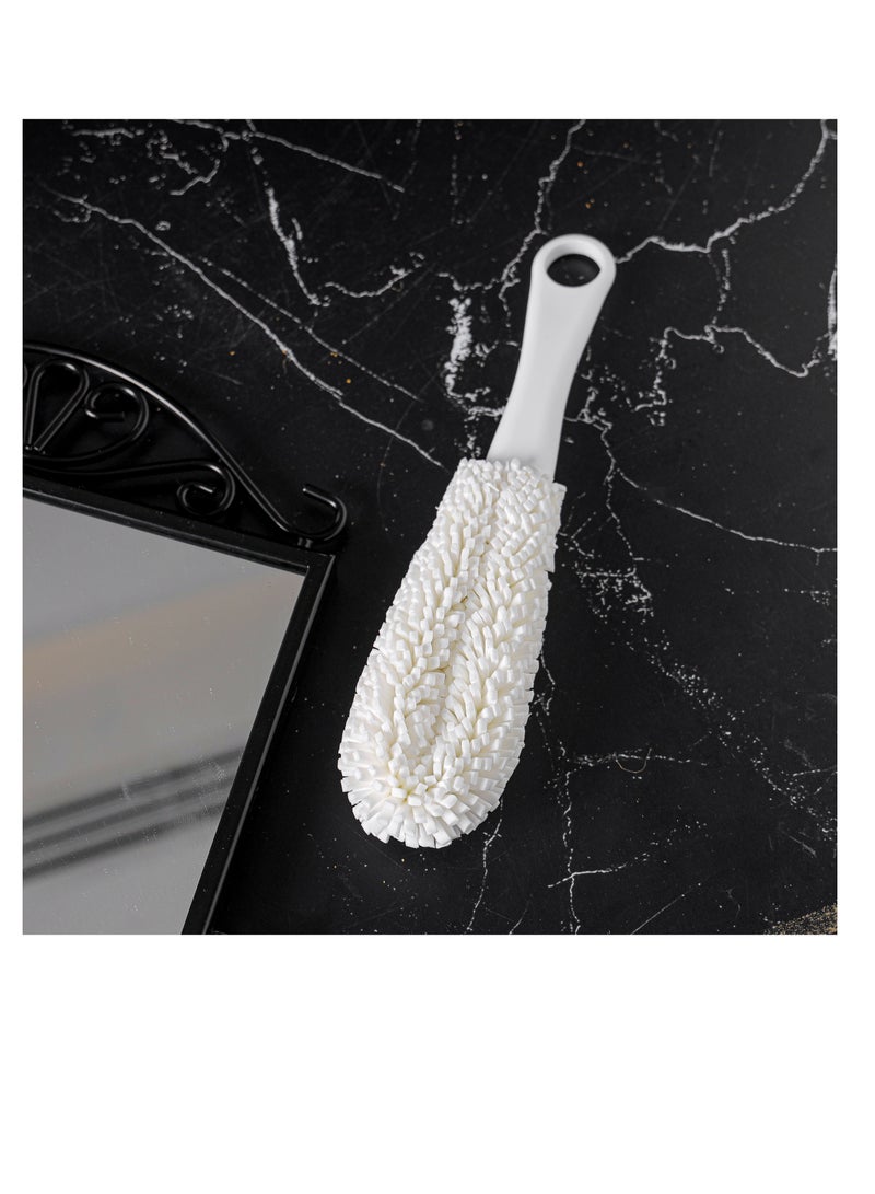 Royalford 26.5 cm Glass Cleaning Brush- RF12271/ Soft Foam Sponge Brushes, Scratch Free with PP Handle White - Image 5