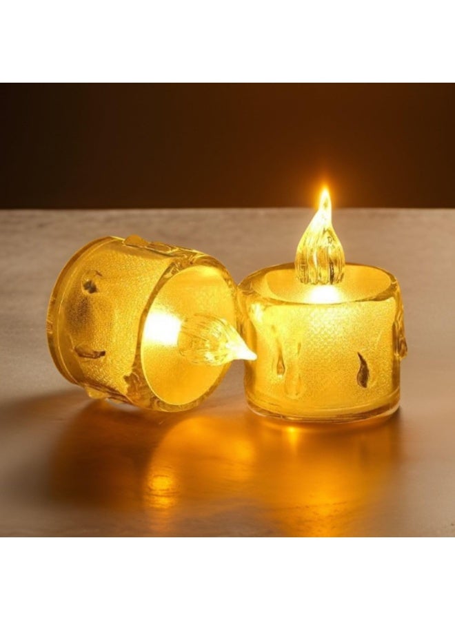 6-Piece Flameless LED Tealight Candles – Warm White Battery-Powered Decorative Lights for Cozy Home Ambience - Image 3