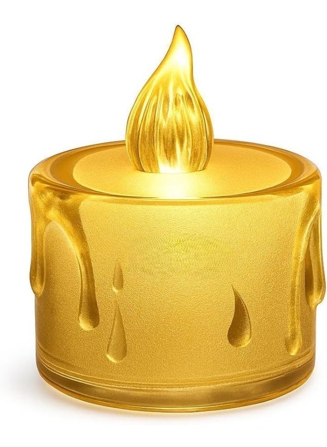 6-Piece Flameless LED Tealight Candles – Warm White Battery-Powered Decorative Lights for Cozy Home Ambience - Image 1