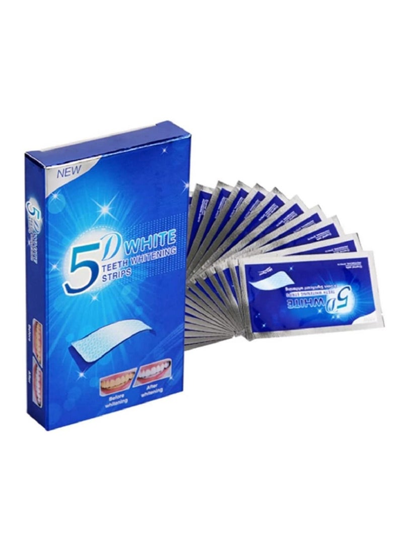 10-Pieces 5D Teeth Whitening Strips - Image 1