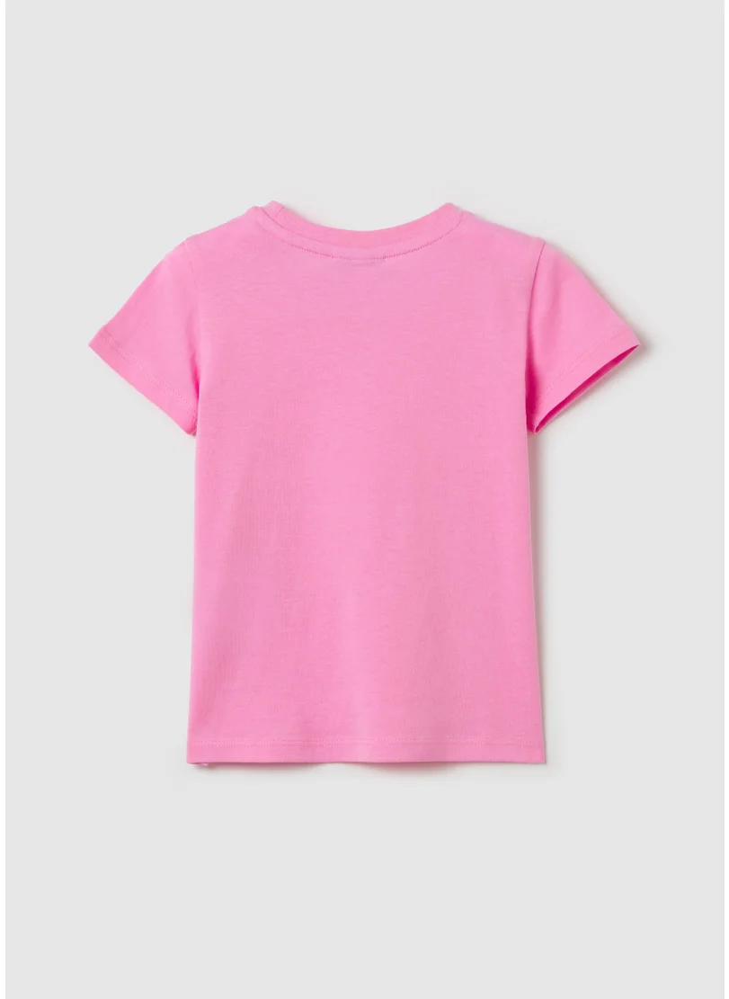 Ovs Cotton T-Shirt With Fruit Print