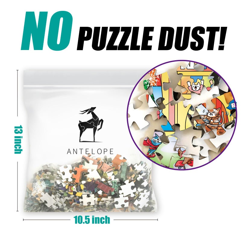 Antelope - 1000 Piece Puzzle for Adults, Time Square Adventure Jigsaw Puzzles 1000 Pieces, High Resolution, Matte Finish, Smooth Edging, No Dust Creative Artistic Puzzle - Image 5