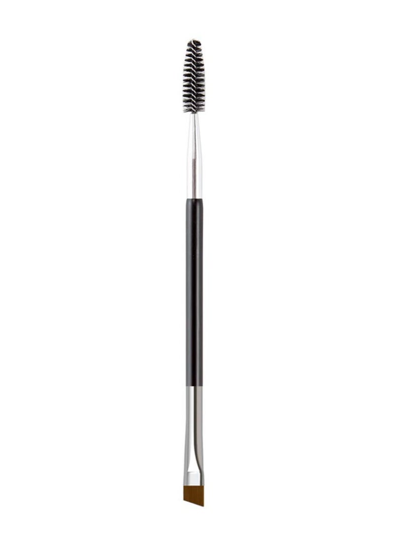 Eyebrow Brush, Professional Dual Angled Eye Brow Brush and Spoolie Brush Eyelash Comb Eyebrow Tool (Black)