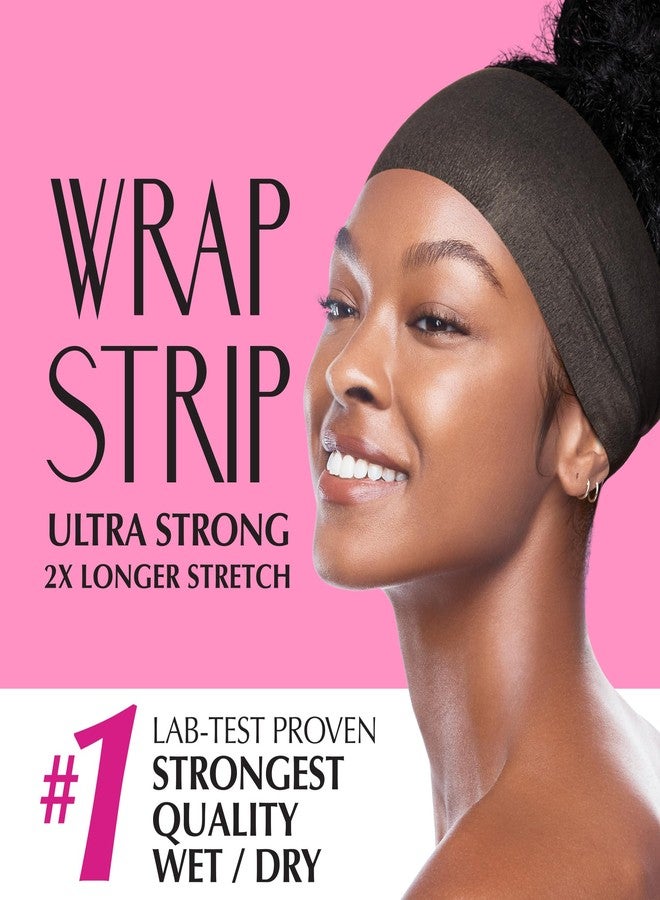 Red by Kiss Hair Wrapping Strip, Ultra Strong 2X Longer Stretch, 40 Strips, Suitable for Wet/Dry Hair, White, Styling Paper for Sleek Hairstyles (3.5", Black, 2 PACK) - Image 4
