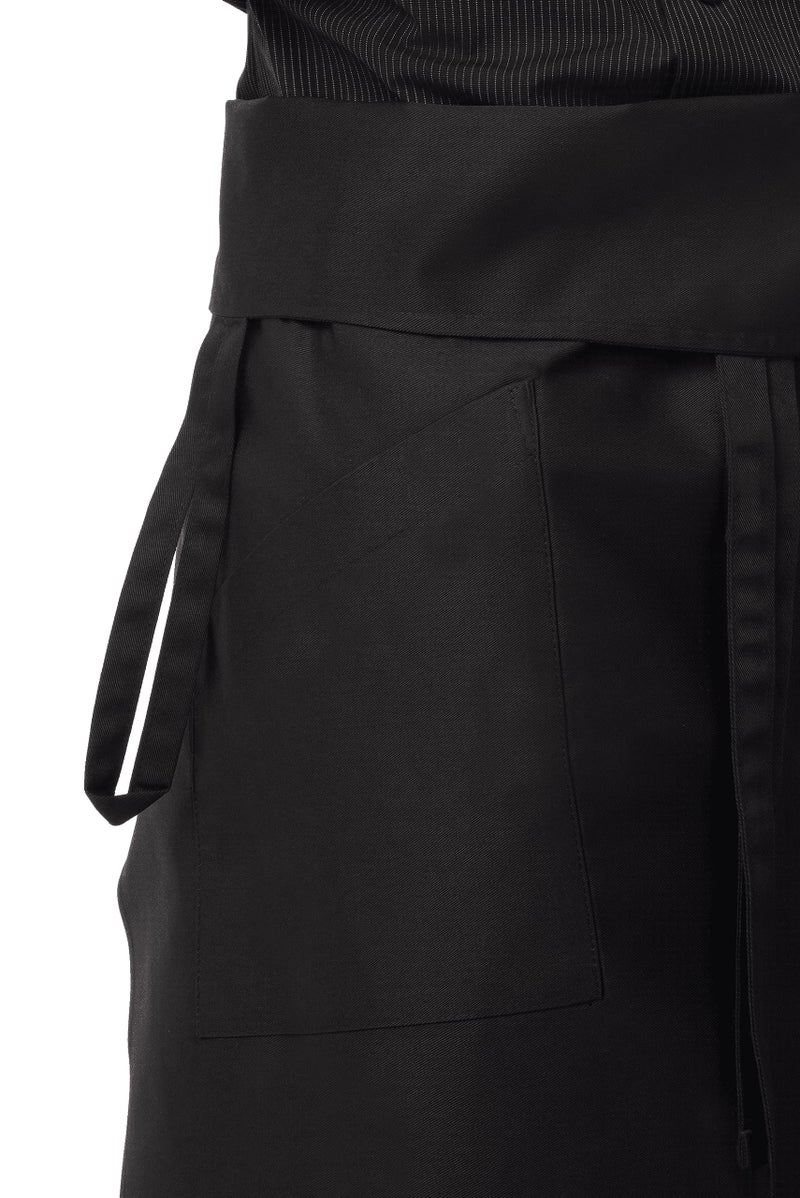 Chef Works Tapered Chef Apron, Black, One Size - Image 3