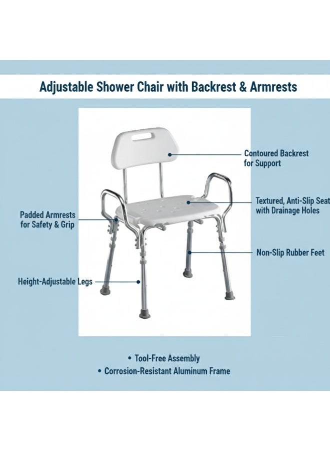 هيلث مارت مقعد استحمام للمحيطات شديد التحمل - Image 5