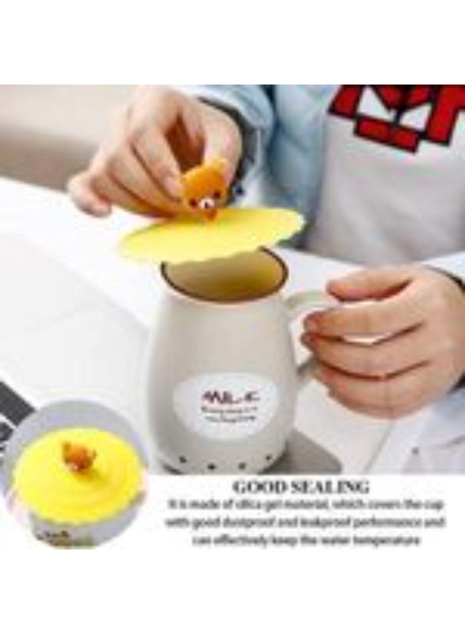 4-piece heat-resistant silicone cup lid - Image 2