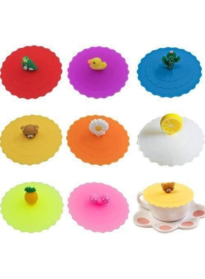 4-piece heat-resistant silicone cup lid - Image 1