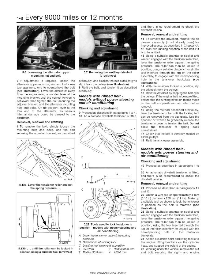 Opel Corsa Petrol (Mar 93 - 97) Haynes Repair Manual  - Image 2