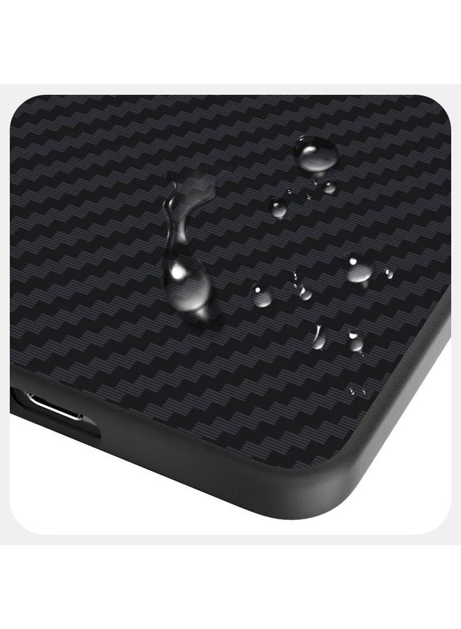 اس-توب جراب لهاتف Samsung Galaxy S25 Edge 5G ABEEL C من ألياف الكربون 6D Micro Relief MagSafe جراب هاتف - Image 3