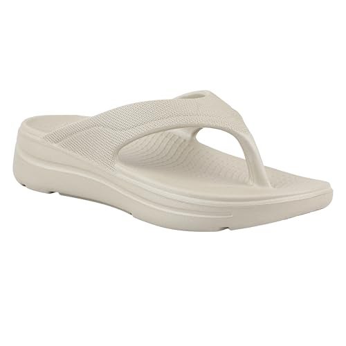 Neoz Ultra Soft Women's Slippers with Cushion FootBed for Adult | Comfortable & Light Weight| Stylish & Anti-Skid| Waterproof & Everyday Flip Flops for Ladies/Girls, W-ZENO-WARM-GREY_6 - Image 1