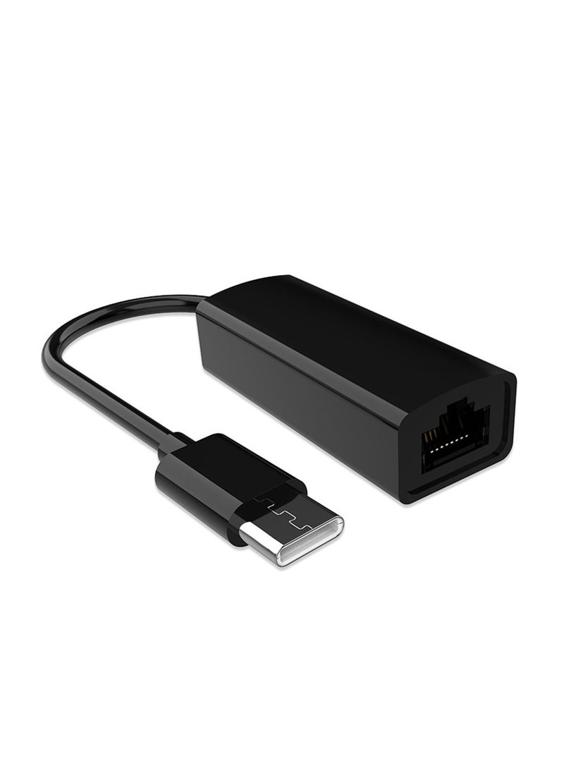 Excefore USB C to Ethernet Adapter, Type C to RJ45 Network LAN Wired Ethernet Adapter Converter Cable for MacBook Pro/Air, iPad Pro/Air, XPS, Galaxy S20  - Image 1
