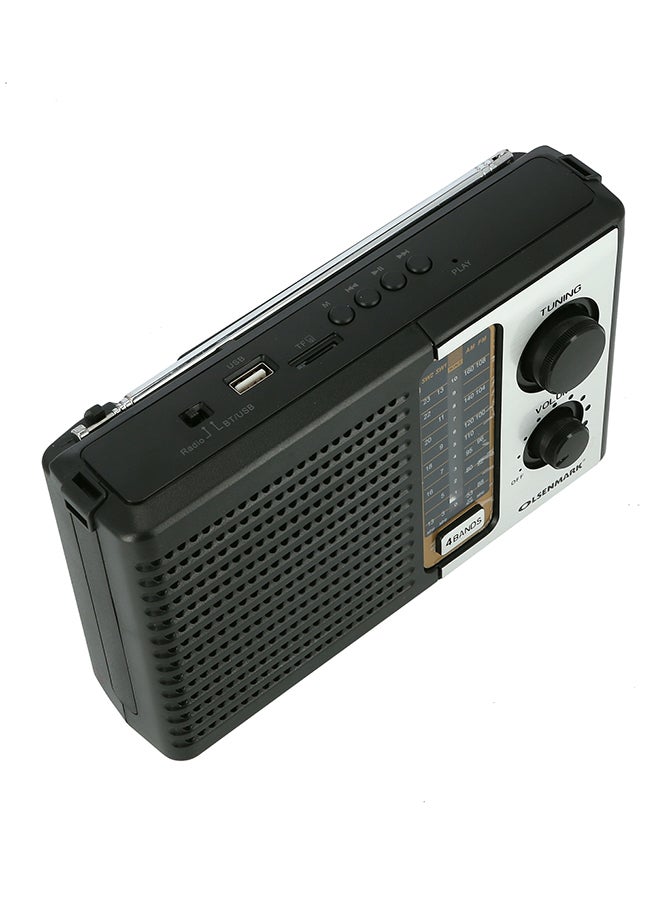 أولسنمارك راديو محمول رباعي النطاق OMR1270 أسود/فضي - Image 5
