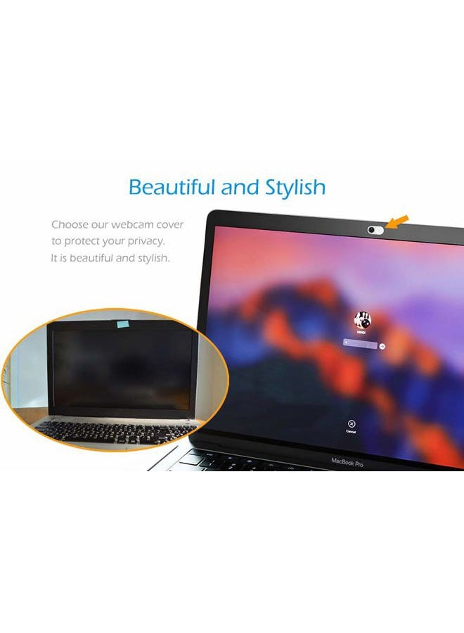 CloudValley Camera Cover Slide, 0.023Inch Ultra-Thin Black&White, Web Webcam Cover for MacBook air, Laptop, iMac, Desktop, PC, MacBook Pro, iPad, iPhone 8/7/6, Privacy Protection [2 Packs] - Image 5