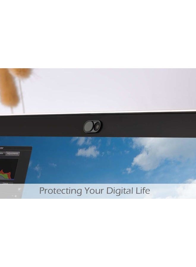 CloudValley Camera Cover Slide, 0.023Inch Ultra-Thin Black&White, Web Webcam Cover for MacBook air, Laptop, iMac, Desktop, PC, MacBook Pro, iPad, iPhone 8/7/6, Privacy Protection [2 Packs] - Image 4