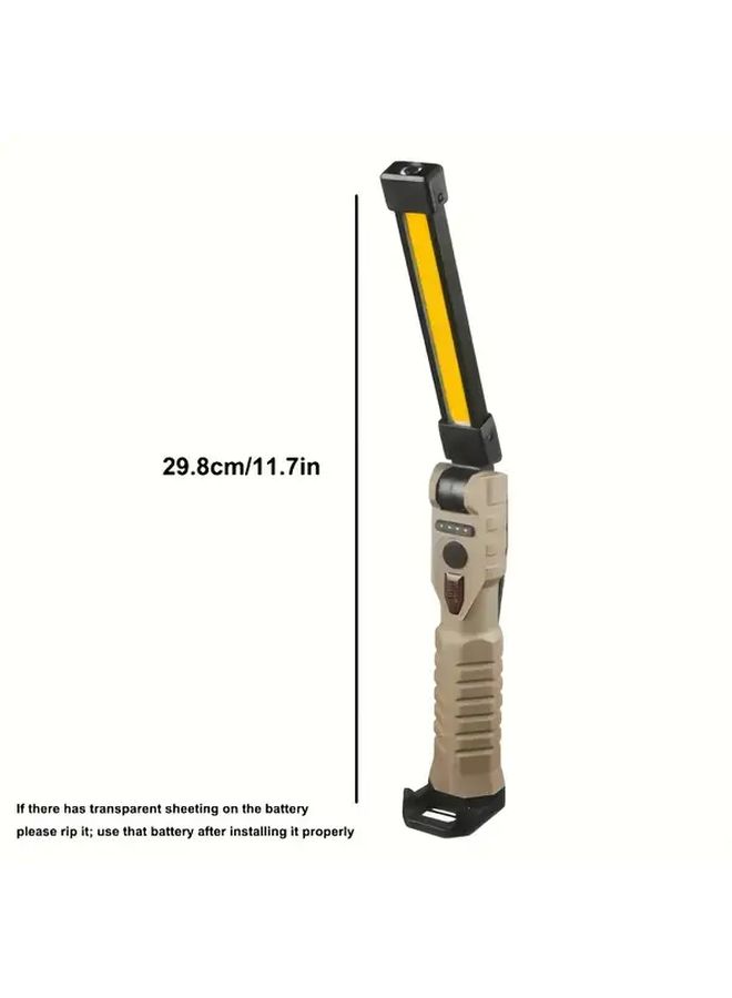 Noon Rechargeable Magnetic Flashlight 7 in 1 Lighting Modes 360 Rotatable Heavy Duty Foldable COB Camping Emergency Light - Image 3