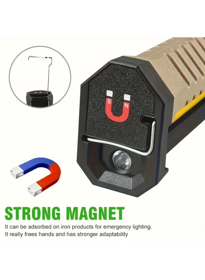 Noon Rechargeable Magnetic Flashlight 7 in 1 Lighting Modes 360 Rotatable Heavy Duty Foldable COB Camping Emergency Light - Image 5