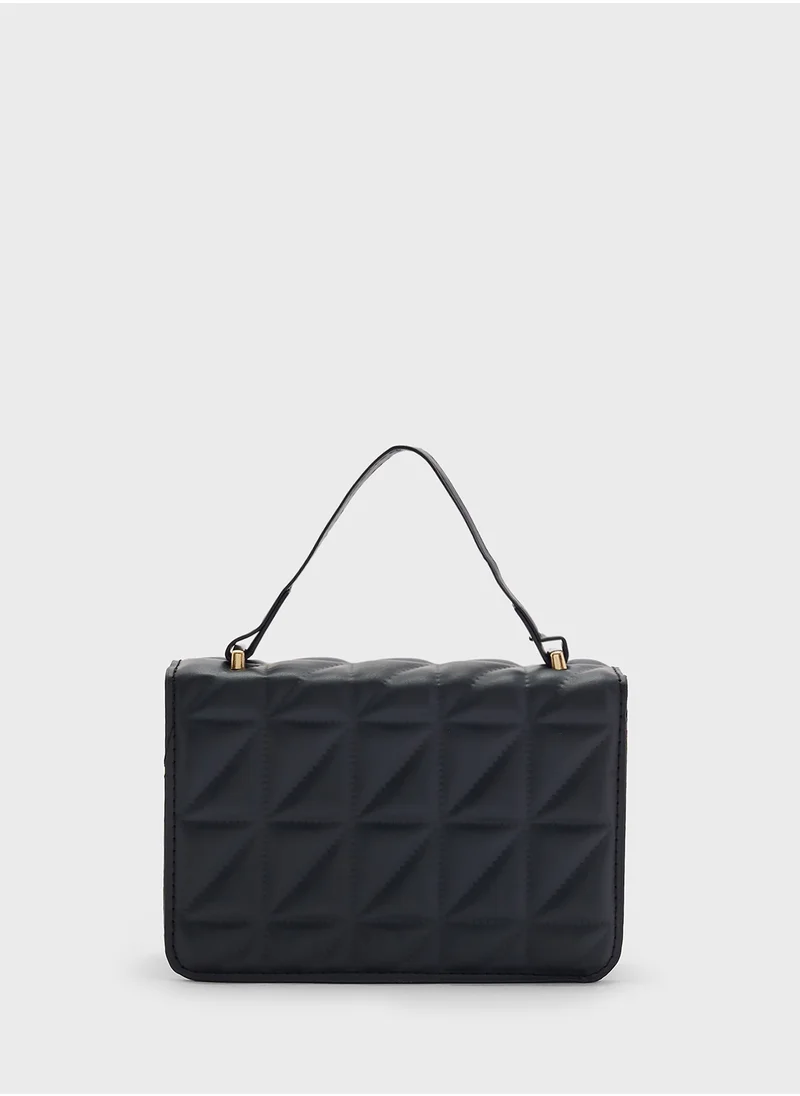 ايلا Quilted  Satchel  Bag With Wallet