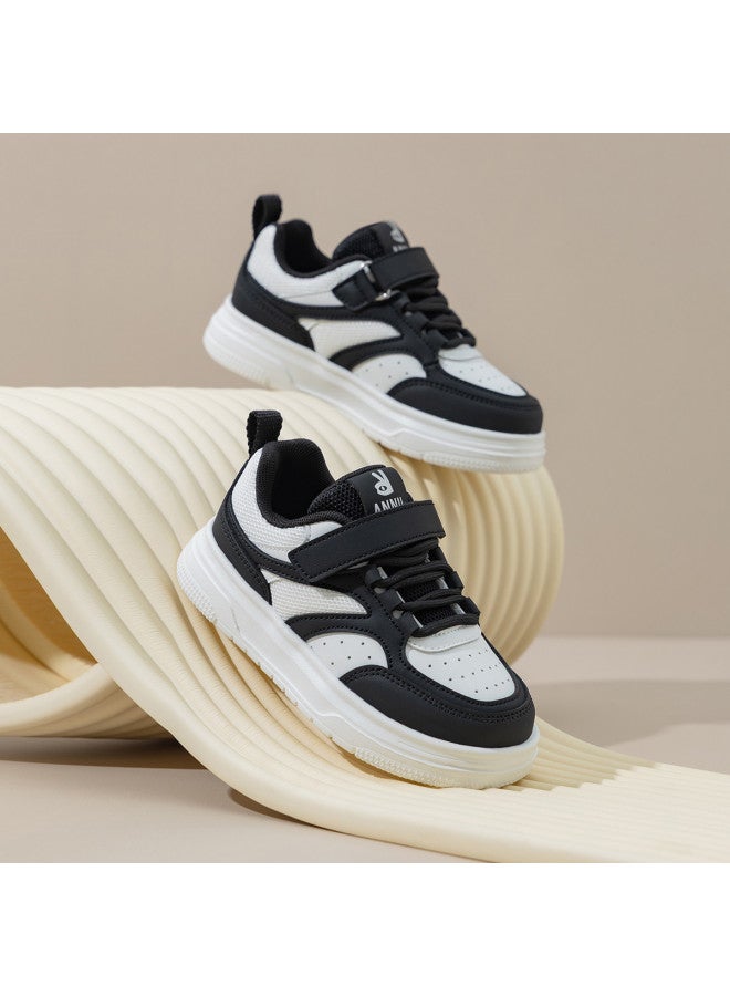 Annil أحذية رياضية للأطفال - أحذية قماشية غير محددة للجنس للأولاد والبنات، مجموعة جديدة لخريف 2023 من أحذية بيضاء ذات جلد علوي مريح ونعل ناعم، ملابس متعددة الاستخدامات للحرم الجامعي - Image 5