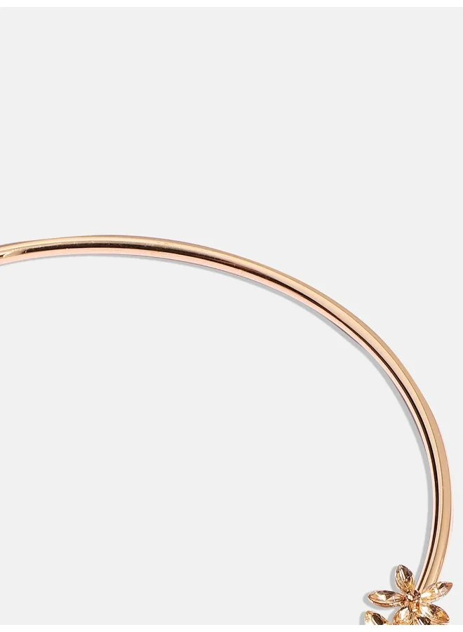 SOHI Crystal Flora Artificial Necklace Jewellery