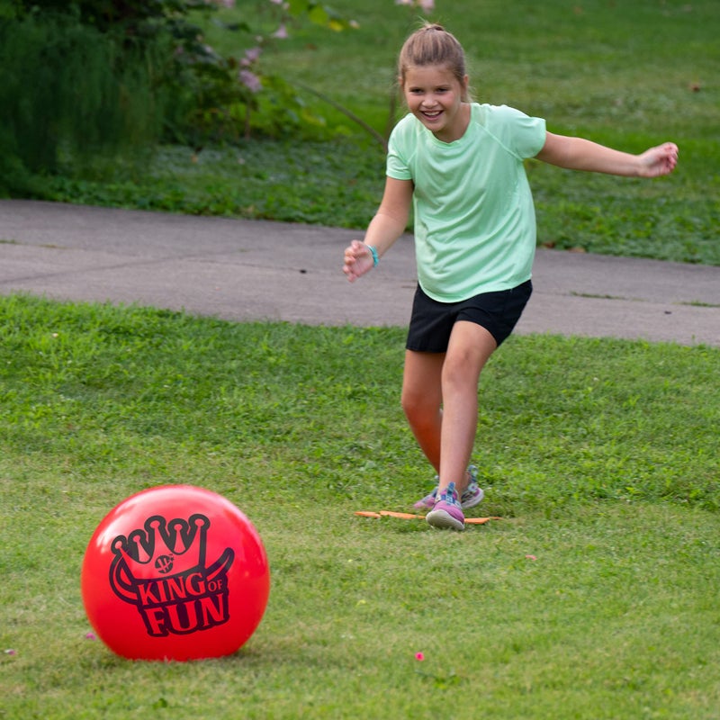 Hedstrom King of Fun Jumbo Oversized Kickball Set, Red - Image 2