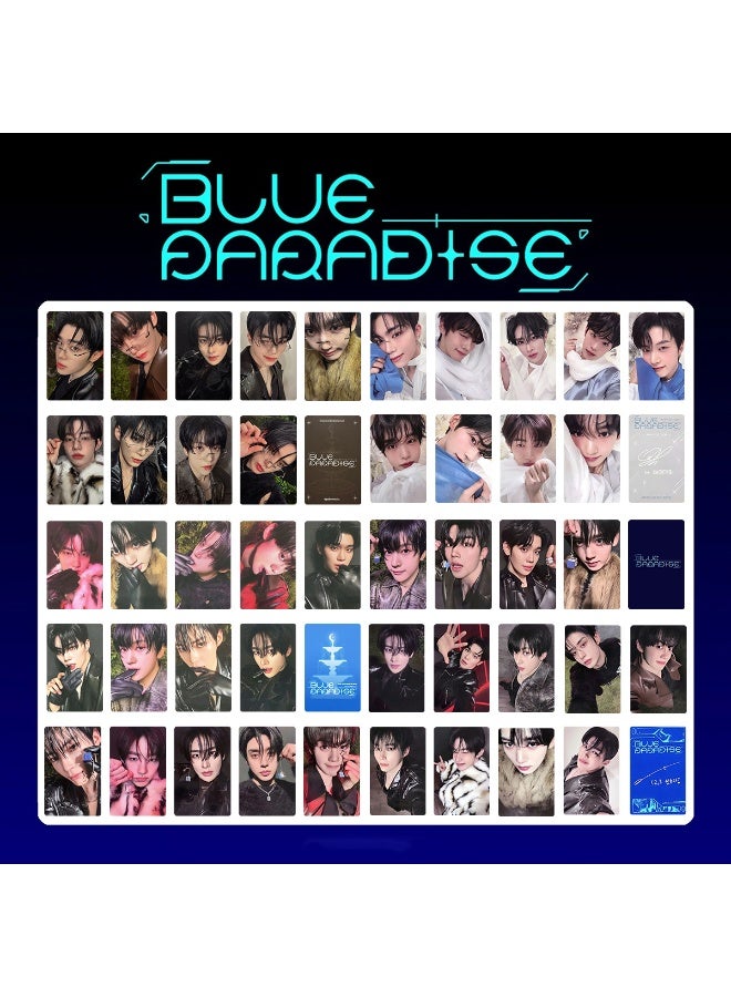 NIBEMINENT 9 Pcs Kpop ZB1 BLUE PARADISE Lomo Cards Card For Fans Collection Gifts - Image 2