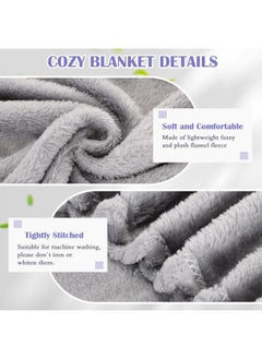 Breling Breling 10 Pcs Daycare Cot Blanket Daycare Nap Blanket for Kids Fleece Baby Blankets 39 x 47 Inch Fluffy Warm Blankets Rest Time Blankets for Classroom, Preschool, Daycare or Nursery(Dark Gray)  - Image 3