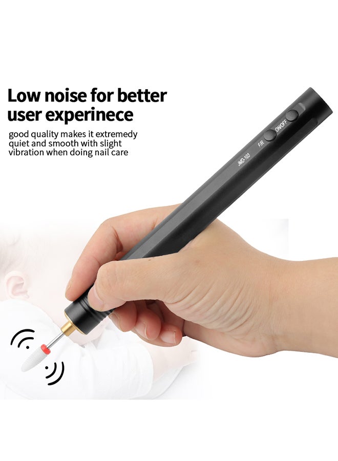 brunson Jmd103 Portable Electric Nail Drill Rechargeable Mini Polishing Pen Cordless Rechargeable Acrylic Nails Dill Manicure Usb Plug - Image 3