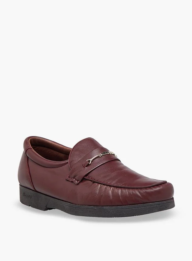 بينوسوس Men Slip-On Leather Loafers