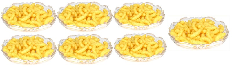 AFAST Stylish Transparent Plate for Dinner, Lunch, Snacks, Fruits Serving, 17 X 17 X 3 CM, Pack of 7 - Image 1