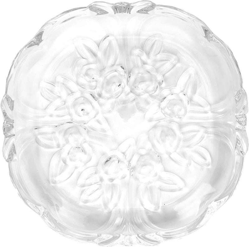 AFAST Stylish Transparent Plate for Dinner, Lunch, Snacks, Fruits Serving, 17 X 17 X 3 CM, Pack of 7 - Image 2