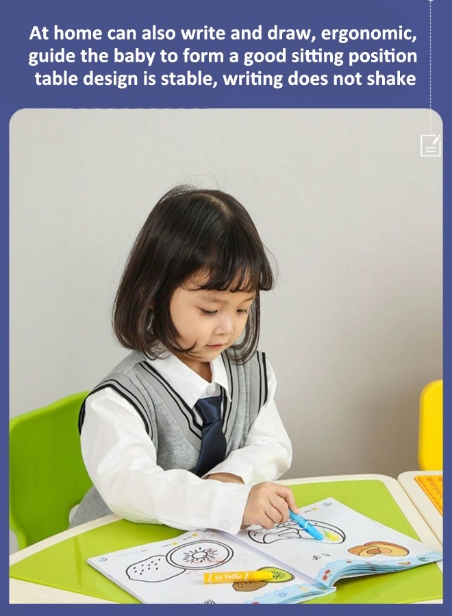 Multi Functional Building Block Table 2 in 1 Playing And Learning Early Educational Game Desk