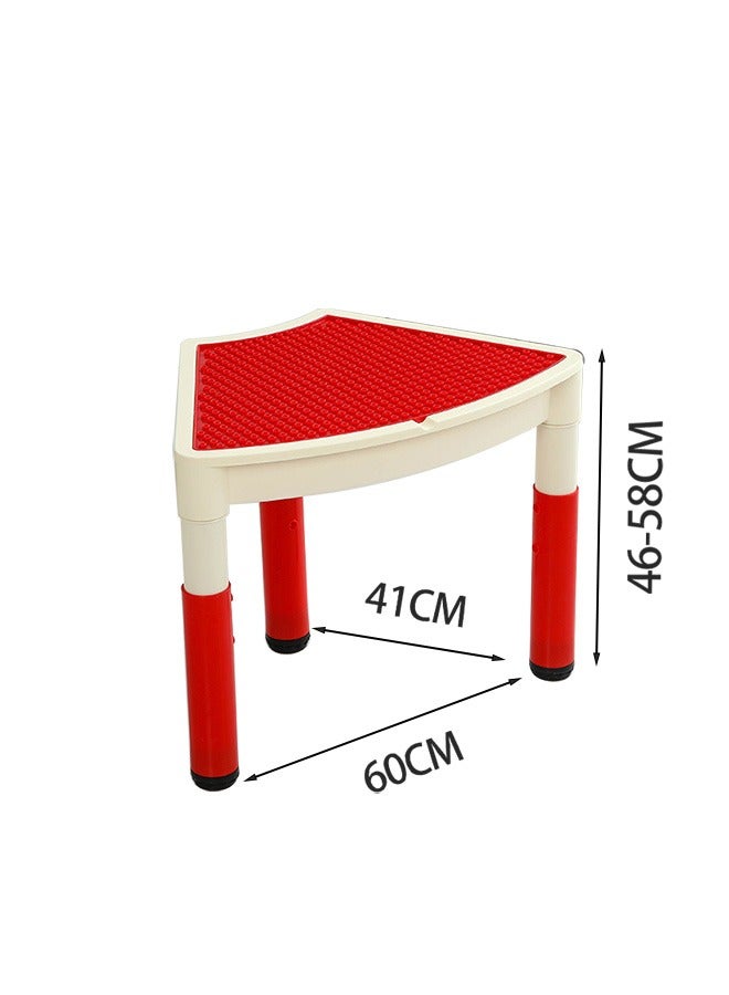 Multi Functional Building Block Table 2 in 1 Playing And Learning Early Educational Game Desk