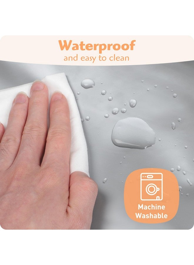 Knirose Anti Roll Diaper Changing Pad Mat with Swaddle Strap 3-in-1 Portable Waterproof Foldable Travel Station with Dual Storage Pockets, Built-in Pillow, Wipes Holder, Shower Gift for Newborns Girls, Boys - Image 5