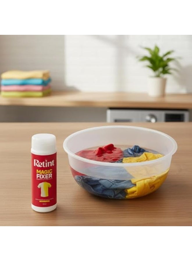 مثبت الألوان السحري ريتينت، محلول استعادة لون الأقمشة، عبوة 150 مل، للأقمشة الطبيعية والاصطناعية، والجينز والملابس - Image 3