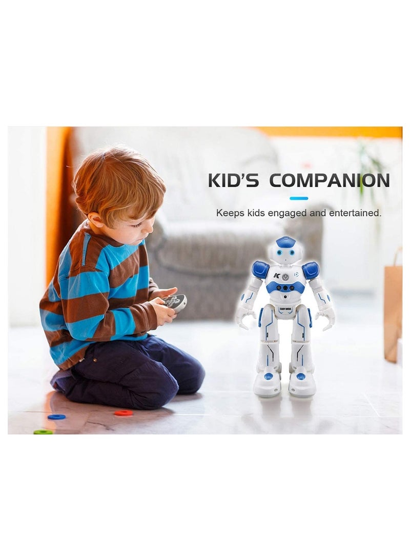 COOLBABY RC Robot Toys for Kids Gesture & Sensing Remote Control Robot for  Boys and Girls Birthday Gift Present (Blue)