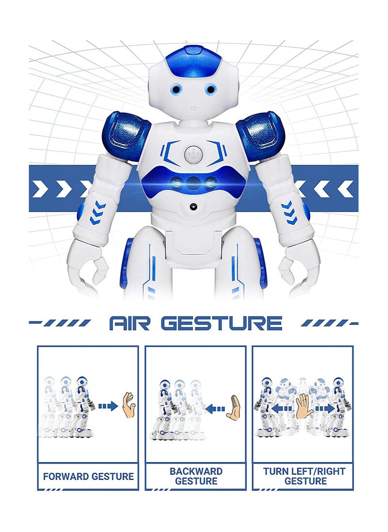 Cool Baby COOLBABY RC Robot Toys for Kids Gesture & Sensing Remote Control Robot for  Boys and Girls Birthday Gift Present (Blue)  - Image 2