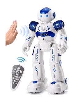 Cool Baby COOLBABY RC Robot Toys for Kids Gesture & Sensing Remote Control Robot for  Boys and Girls Birthday Gift Present (Blue)  - Image 1