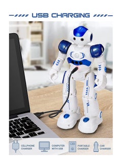 Cool Baby COOLBABY RC Robot Toys for Kids Gesture & Sensing Remote Control Robot for  Boys and Girls Birthday Gift Present (Blue)  - Image 4