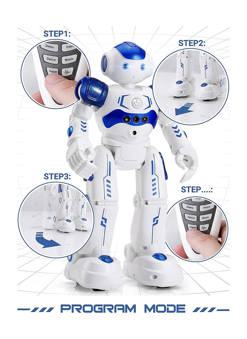 Cool Baby COOLBABY RC Robot Toys for Kids Gesture & Sensing Remote Control Robot for  Boys and Girls Birthday Gift Present (Blue)  - Image 3