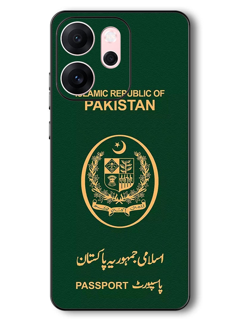 Theodor Case Compatible with Oppo Reno 14 F 6.57 Inch Protection Shockproof Bumper Cover Pakistan Passport - Image 1