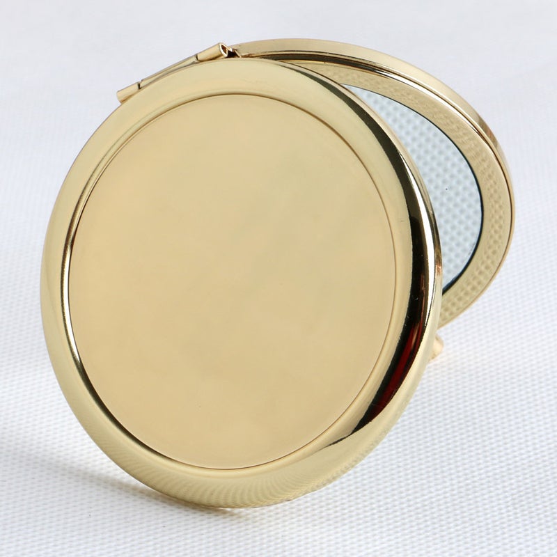 Concave Mirror Base Diy Metal Double-Sided Small Mirror Portable Folding Makeup High-Definition Handheld Makeup Mirror - Image 4