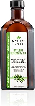 Nature Spell زيت إكليل الجبل من ناتشر سبيل للشعر مع موزع زيت سهل الاستخدام 150 مل يعالج الشعر الجاف والتالف يستهدف نمو الشعر مصنوع في المملكة المتحدة - Image 5