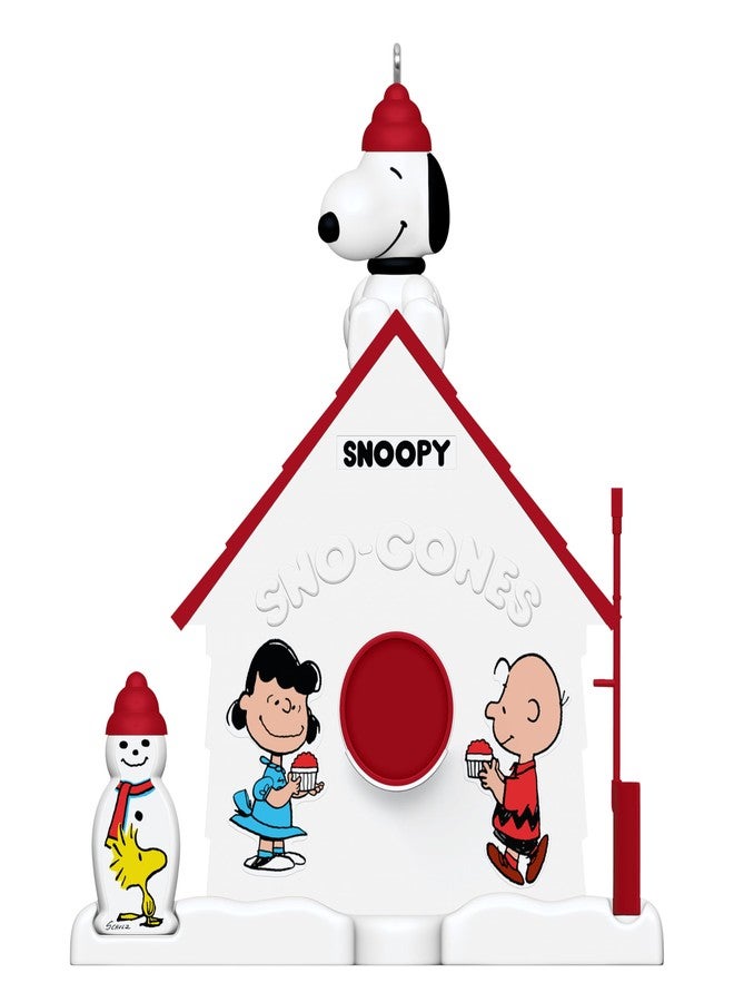 Hallmark Keepsake Christmas Ornament 2025, The Peanuts Gang 75th Anniversary SNO-Cones with Friends, Gifts for Peanuts Fans - Image 1