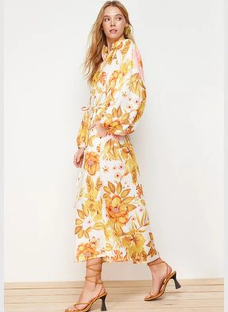 trendyol Floral Print Midi Dress